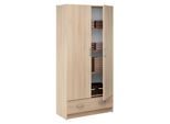 Armadio A Ripiani 2 Ante + 1 Cassetto Rovere Best