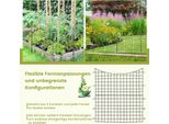Costway 5 Pezzi Recinzione Decorativa Da Giardino, Recinzione A Innesto In Metallo Alta 98 Cm, Barriera Per Animali Per Cani, Recinzione Paesaggistica Per Aiuole, Recinzione Decorativa, Recinzione Per Laghetti In Acciaio Inox, Nero