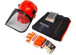 Set Di Protezione Per Motosega Oregon ( 574742A ) Con Elmetto / Protezione Gambe E Guanti
