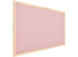 Bacheca In Sughero Rosa (Cornice In Legno) 60X40 Cm