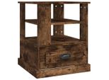 Syfax™ Tavolino Rovere Fumo 50X50X60 Cm In Legno Multistrato