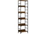 Syfax™ Libreria Rovere Fumo 50X33X188,5 Cm In Legno Multistrato