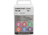 Dynaplus - Dynaplus - Punta Per Cacciavite 25MM - TX-15 Rosso (10 Pezzi) - Eu -