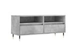 Mobile Tv Grigio Cemento 100X34,5X44,5 Cm Materiale A Base Di Legno