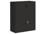 Syfax™ Armadio Classificatore Nero 90X40X110 Cm In Acciaio
