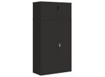 Syfax™ Armadio Classificatore Nero 90X40X180 Cm In Acciaio