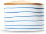 Gmundner Keramik Traunsee, Vaso Da Conserva Con Coperchio In Legno H. 9 Cm
