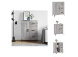 Vidaxl Credenza Grigio Sonoma 69,5X34X90 Cm Materiale A Base Di Legno - Credenze