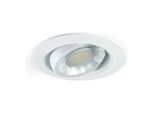 Faretto A Led Da Incasso Tondo Orientabile Dimmerabile 8W IP44 3000K