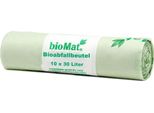 Biomat 97002 Sacco Per Compost A Base Di Amido 30 L, 53 X 60 Cm Senza Manico, 30L, 10 Pezzi, Verde