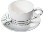 Gmundner Pur Tazza Da Tè Grigio Fiammato Maxima Con Piattino