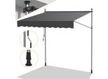Tolletour Tenda Da Sole Tenda Da Sole Con Morsetti Tenda Da Sole Per Balcone Tende Da Sole Resistenti Ai Raggi Uv Tenda Da Sole Con Braccio Articolato Grigio 3M