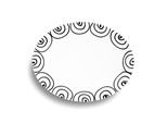 Gmundner Keramik Schwarzgeflammt, Platte Oval (33X26Cm)