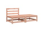 Divano Da Giardino Senza Braccioli Con Sgabello In Legno Massiccio Di Abete Douglas