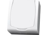 Madera Bianco N/T Presa Singola Con Messa A Terra 2P+Z IP44 Sportello Bianco