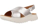 Sandali Del Marchio Clarks Del Modello Dashlite Wish Argentato