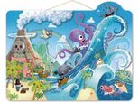 Speedy Monkey - Puzzle Magnetico (Pirata) - 100 Pezzi 6+ - 42X33X1Cm
