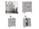 Vidaxl Credenza Grigio Sonoma 69,5X34X90 Cm Materiale Legno - Credenza - Credenza - Armadio - Mobile Laterale