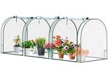Tolletour Serra In Plastica, Serra, Serra Con Porta, Semenzaio, Serra Per Piante, Coltivazione Di Piante, Plastica, Acciaio, Trasparente, 270*90*90 Cm
