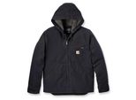 Carhartt Giacca Lavata Duck Sherpa, Colore:Nero, Taglia:L