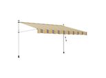 Tenda Da Sole Clanmacy Tenda Da Sole Articolata Idrorepellente Per Balcone Tenda Da Sole Per Balcone Protezione Solare Tenda Da Sole A Morsetto Gialla E Blu 3M