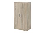 Scarpiera In And Outdoormatch Woodrow - Per 14 Paia Di Scarpe - 108 X 55 X 35 Cm - Rovere - Truciolato - Design Moderno