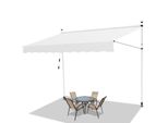 Tenda Da Sole Jopassy Tenda Da Sole Con Morsetti Tenda Da Sole Per Balcone Regolabile In Altezza Tenda Da Sole Senza Forature Per Terrazza Balcone 400 Cm Crema