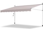 Tenda Da Sole Jopassy Tenda Pieghevole Idrorepellente Per Balcone Tenda Da Sole Per Balcone Protezione Solare Tenda A Morsetto Beige 4M