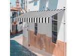 Tenda Da Sole Tolletour Tenda Da Sole Articolata Idrorepellente Per Balcone Tenda Da Sole Per Balcone Protezione Solare Tenda Da Sole Con Morsetti Bianco E Grigio 3M