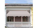 Hengda Tenda Da Sole Tenda Da Sole Articolata Idrorepellente Per Balcone Tenda Da Sole Per Balcone Protezione Solare Tenda Da Sole A Morsetto Beige 3M