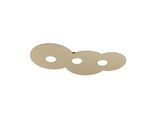 Toplight Plafoniera Da Soffitto Rotonda 3 Luci Cloud Con Attacco GX53, Struttura Colore Sabbia, Design Moderno 67X36X3Cm