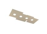 Toplight Plafoniera Da Soffitto Rettangolare 4 Luci Plate Con Attacco GX53, Struttura Colore Sabbia, Design Moderno 86X37X3Cm