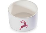 Ceramica Gmundner Cervo Rosso Bordeaux, Parte Inferiore Vaso Di Stoccaggio H. 9 Cm