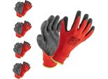 Guanti Protettivi Hogert In Lattice Roder Rosso/Nero Taglia 10
