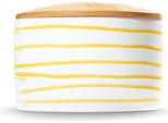 Gmundner Keramik Giallo Fiammato, Parte Inferiore Vaso Di Stoccaggio H. 9 Cm