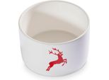 Gmundner Keramik Cervo Rosso Rubino, Parte Inferiore Vaso Di Stoccaggio H. 9 Cm