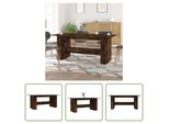 The Living Store Tavolo Da Pranzo In Rovere Fumé 180X90X76 Cm Materiale In Legno
