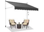 Tenda Da Sole Hengda Tenda Da Sole Con Morsetti Tenda Da Sole Per Balcone Regolabile In Altezza Tenda Da Sole Senza Forature Per Terrazza Balcone 300 Cm Grigio
