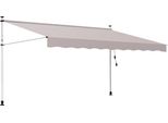 Tenda Da Sole Clanmacy Tenda Da Sole Articolata Idrorepellente Per Balcone Tenda Da Sole Per Balcone Protezione Solare Tenda Da Sole A Morsetto Beige 3M