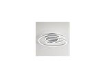 Plafoniera A Led Spira In Metallo Colore Grigio Metallizzato 68W Perenz