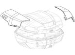 Coppia Cover Coperchio Per Bauletti Givi V58 Maxia 5 Nero