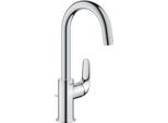 Grohe Euroeco Mitigeur Monocommandé Pour Lavabo, L-Size, Saillie 140Mm, Vidage à Tirette, Orientable, Ecomode, 24272001, 24272001