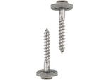 Helpmate Viti Per Lattonieri 4,5X35 Mm, 150 Pezzi, Din 7995, Acciaio Inox A2, PZ2, Din 7995, Viti Per Tetti, Testa A Croce, Con Rondella E Epdm-Di, Argento, 4,5 X 35 Mm