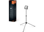Ledvance Led Proiettore Faro Da Lavoro Nero IP54 30W 3500Lm Luce Diurna 6500K Bianco Freddo Treppiede