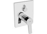 Hansa Twen Up, Vetro Spia Per Vasca Da Bagno Con Bordo Bluebox, Cromato