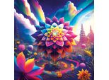 Puzzle Di Magnolia Fiore Della Geometria Sacra - Bunte Puzzle 1023 Teile