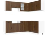 Syfax™ Set Mobili Da Cucina 11 Pz Porto Rovere Marrone In Truciolato