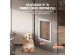 Vevor Pet Flap Sportello Per Cani In Telaio Di Alluminio Con Sistema Di Chiusura E Sportello 346,1 X 600 Mm, Sportello Per Cani Resistente Alle Intemperie, Adatto Per Animali Domestici