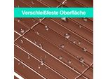 Jopassy Schermo Privacy In Pvc Rinforzo Interno, Schermo Privacy Balcone Con Fascette, Privacy Recinzione Frangivento Impermeabile Senza Perforazione Per Balcone Giardino, Marrone 1,2 X 3M