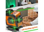 Livella Laser Multifunzionale A 16 Linee - Funzione Di Autolivellamento 3��, Linee Omnidirezionali Per Adesivi A Pavimento E A Parete, Treppiede Regolabile